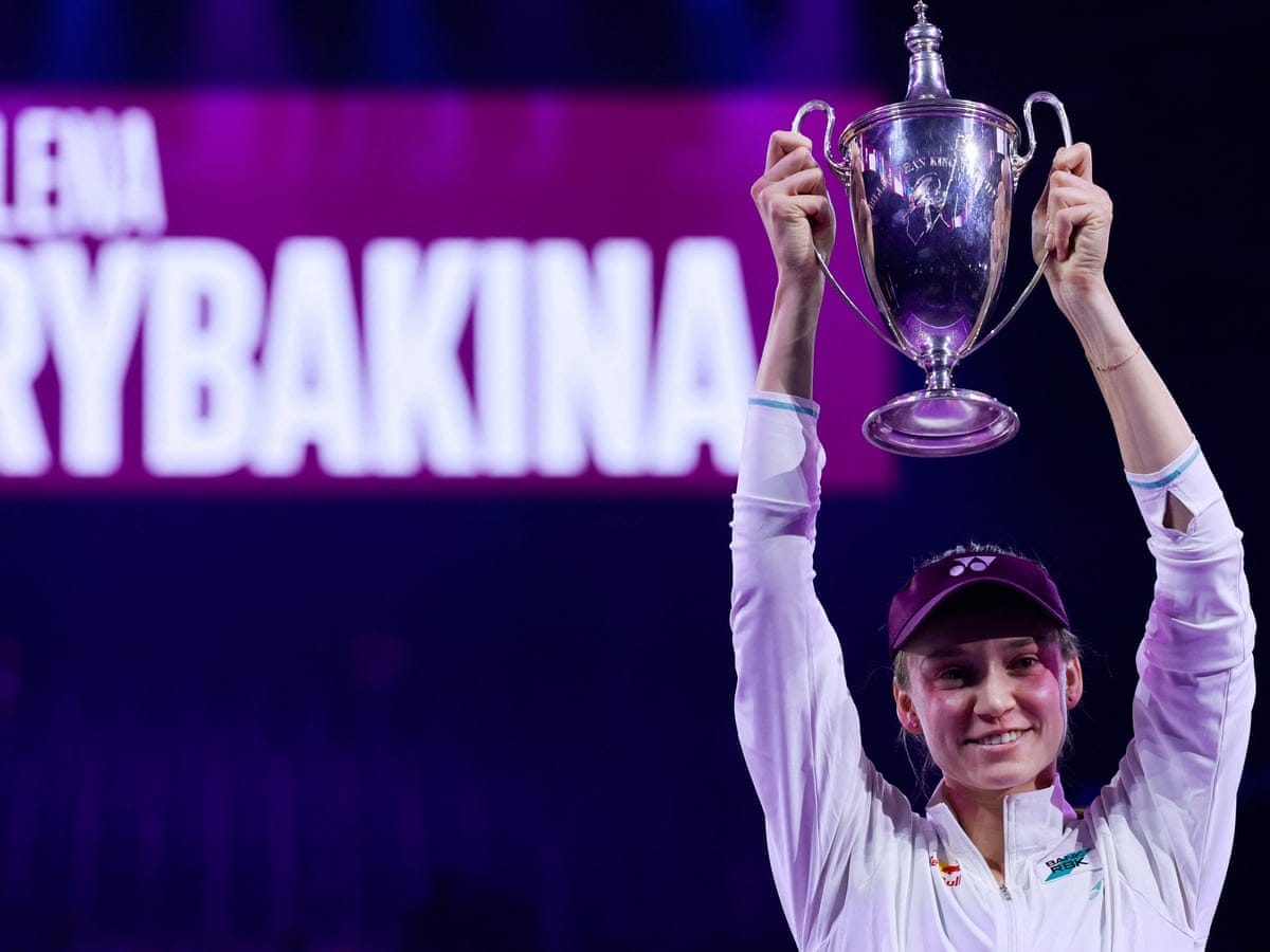 Elena Rybakina sinks Aryna Sabalenka to claim WTA Finals and record prize |  WTA Finals | The Guardian
