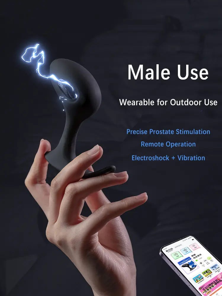 Sex Toys，Adult Toys，QS-080 Electric shock anal plug describe (4)