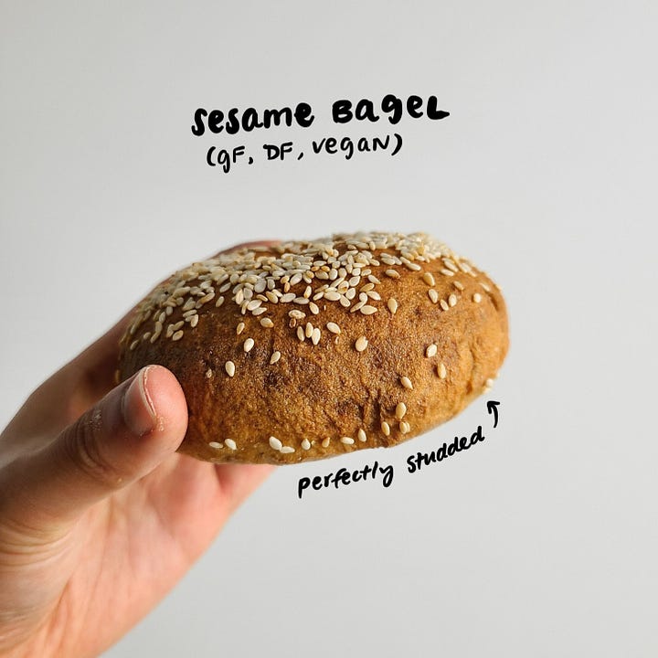 gluten free sesame bagel
