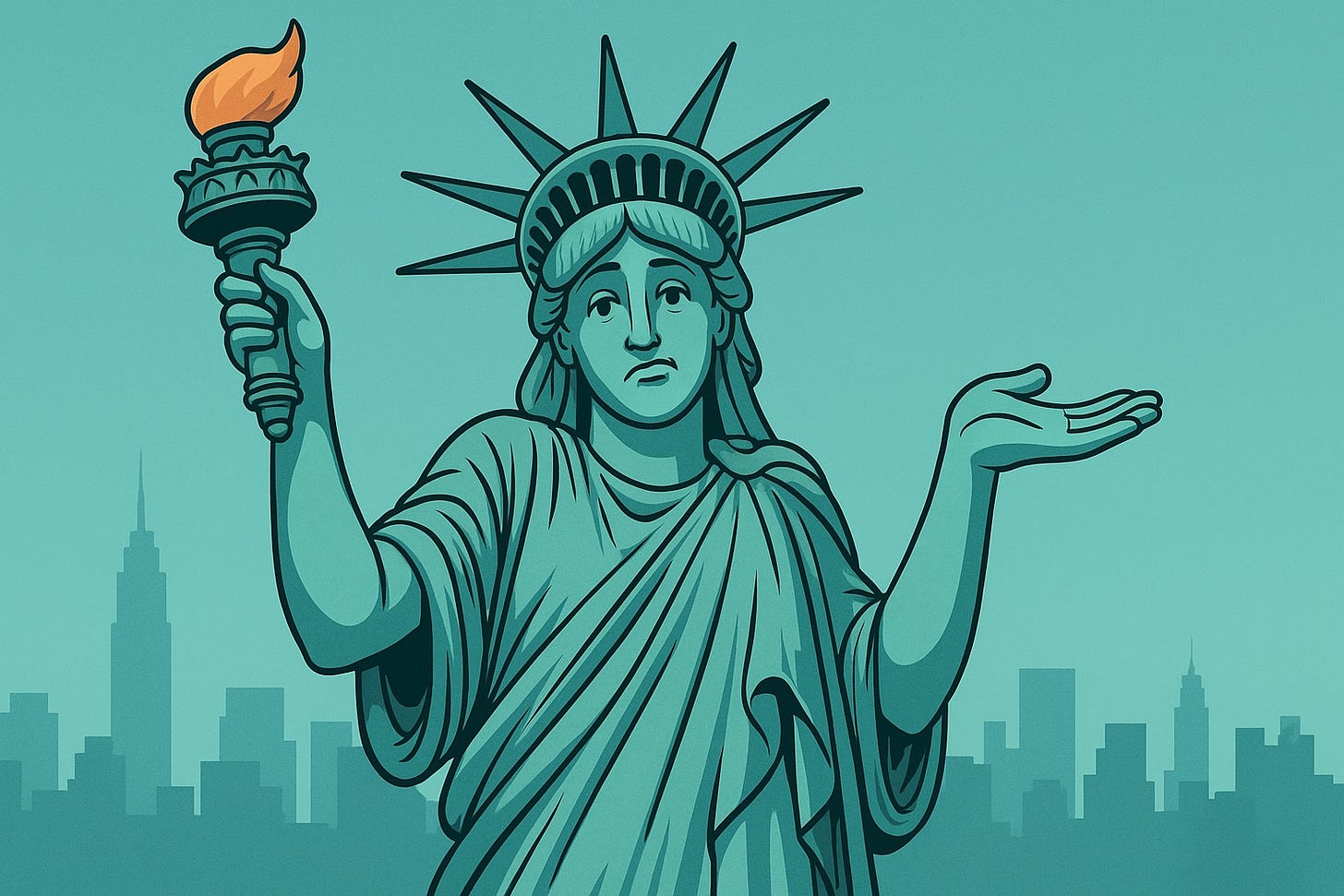 Statue of Liberty Shrugs Statue of Liberty Shrugs