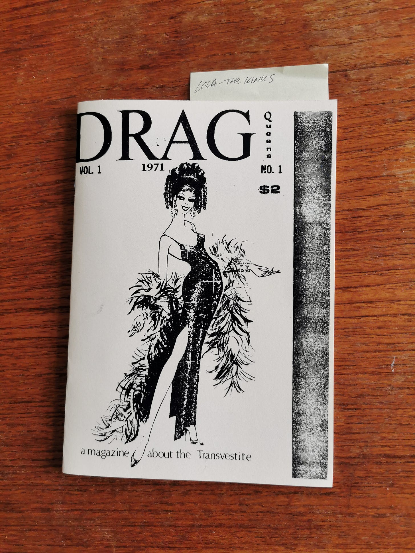 Cover of Drag Queens Magazine 1 from 1971