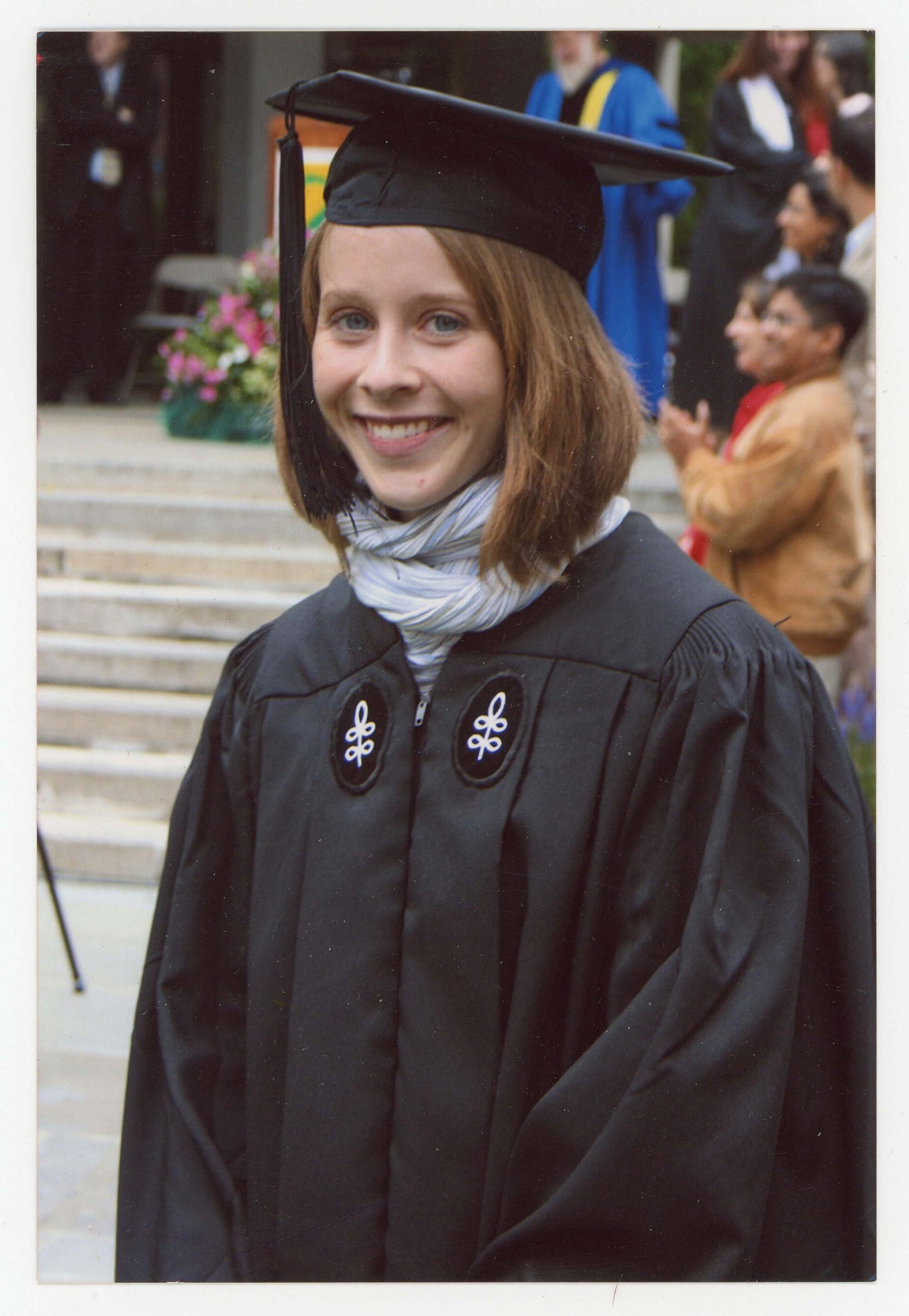 Graphic novelist K. Woodman-Maynard’s graduation photograph. 