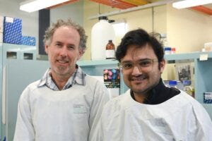 Dr Chuck (Charles) Bailey and Dr Bijay Dhungel, The Centenary Institute.