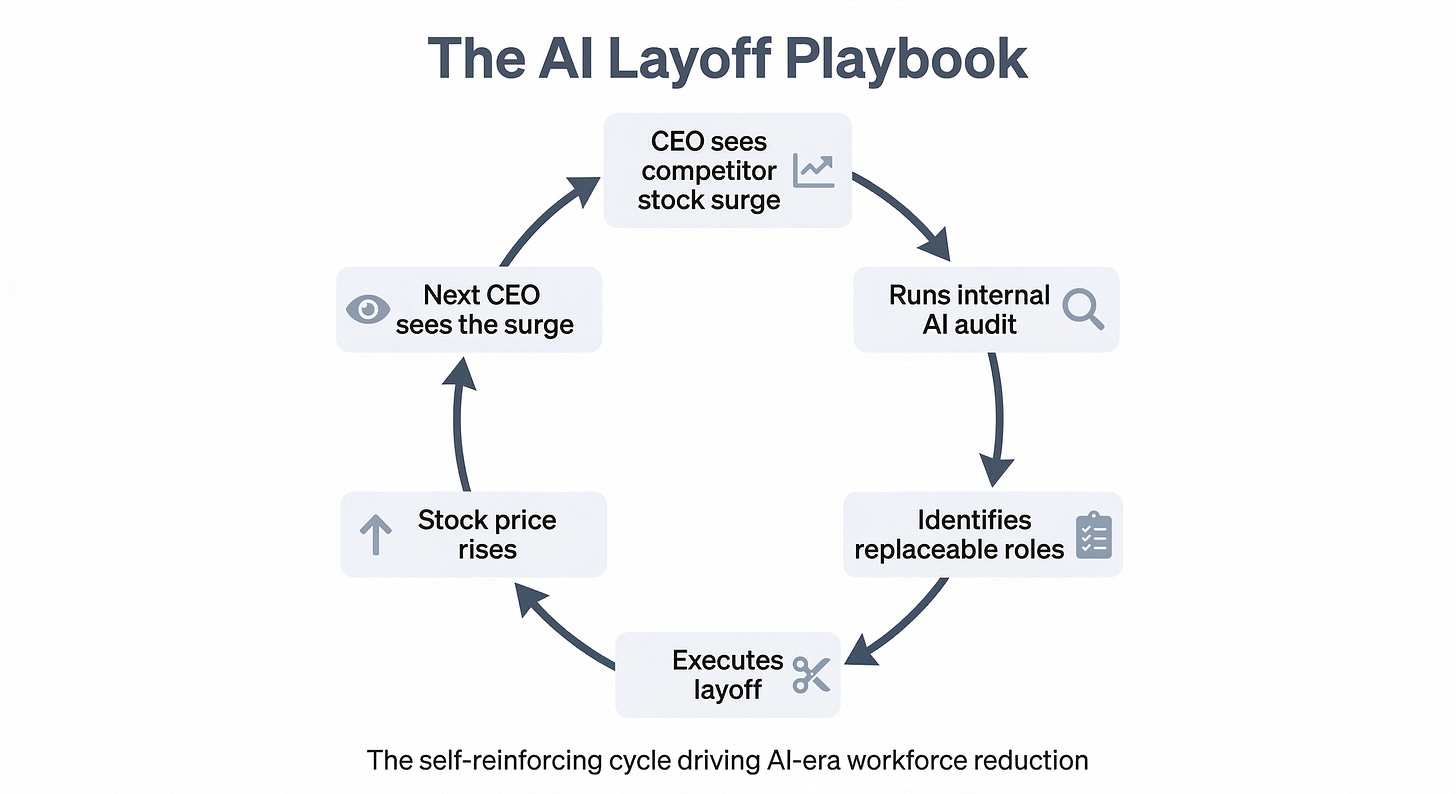 The AI layoff playbook: incentive loop driving CEO decisions