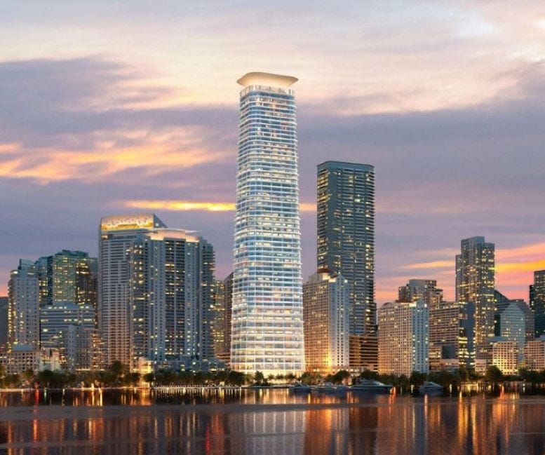 Figure 7: Rendering of the Citadel Tower which will be constructed at 1201 Brickell Bay Drive. Figure 7: Rendering of the Citadel Tower which will be constructed at 1201 Brickell Bay Drive.