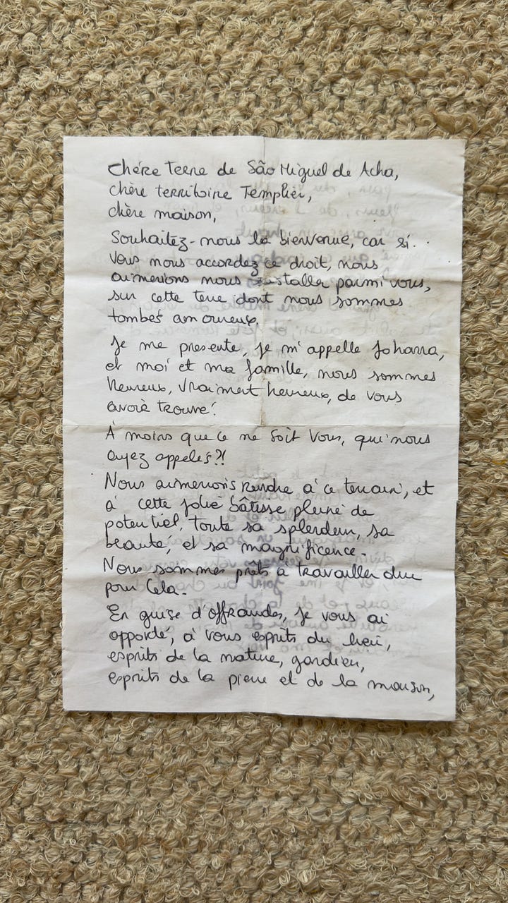 lettre manuscrite