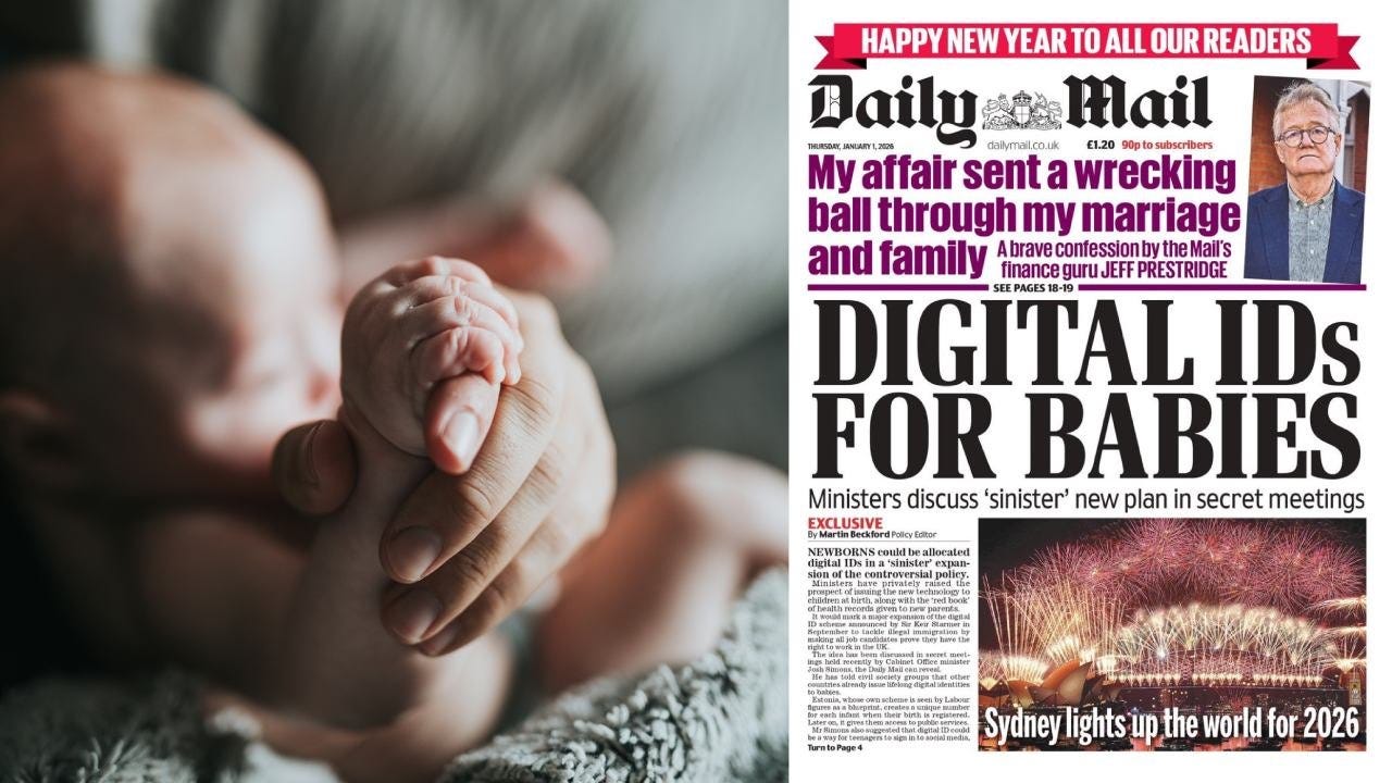 UK Goes Full Cradle-To-Grave With 'Sinister' Plan For Newborn BABY Digital IDs - modernity UK Goes Full Cradle-To-Grave With 'Sinister' Plan For Newborn BABY Digital IDs - modernity