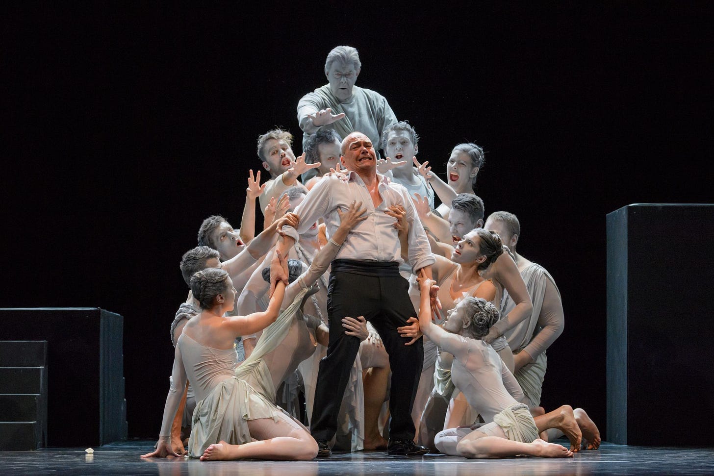 The finale of Don Giovanni, as staged by Iván Fischer for the Budapest Festival Orchestra. (Photo: Jane Hobson) The finale of Don Giovanni, as staged by Iván Fischer for the Budapest Festival Orchestra. (Photo: Jane Hobson)