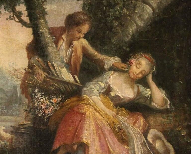 18th Century French Romantic Scene Oil Painting at 1stDibs | 18 romantic scene, name of painting ... 18th Century French Romantic Scene Oil Painting at 1stDibs | 18 romantic scene, name of painting ...