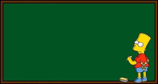 BLACKBOARD | Bart simpson, Bart simpson chalkboard, Bart