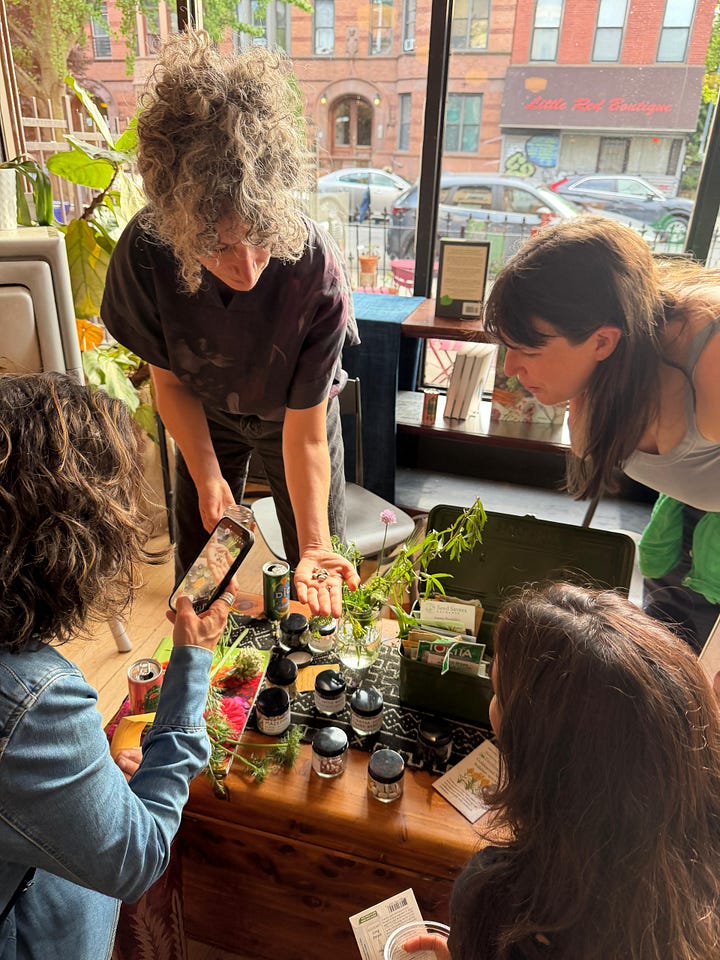 Photos from Seeds, Sips, & Stories, our spring happy hour event at BEM | books & more