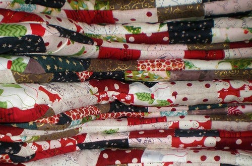 Patchwork Christmas Stockings Patchwork Christmas Stockings