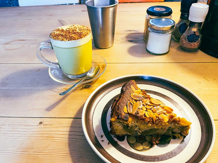 Pictures of a local cafe, the Dog and Rabbit.
