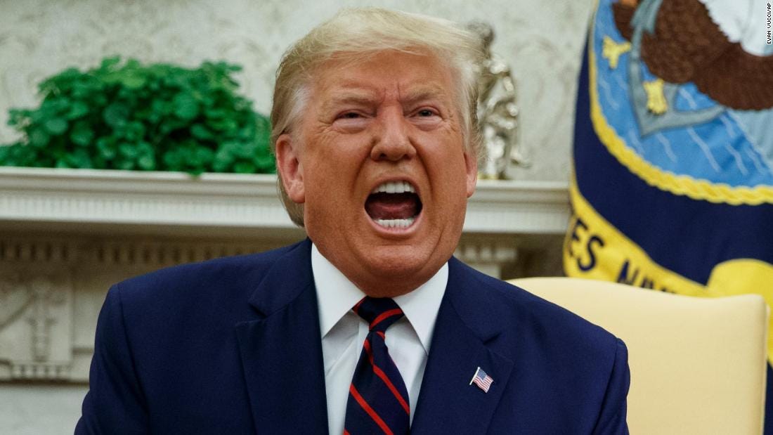 President Trump's foul mood over impeachment hearings leads him deeper into  darkness | CNN Politics