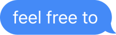 feel free to