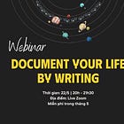 WEBINAR#1 | DOCUMENT YOUR LIFE BY WRITING