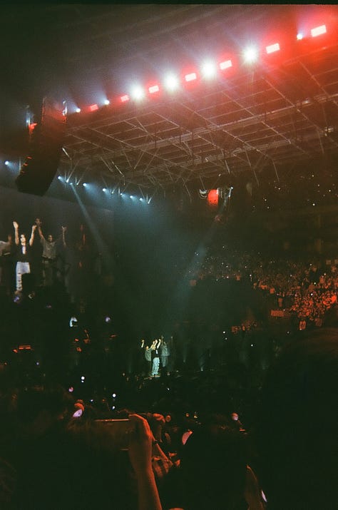 Film photos of various concerts in Atlanta and Chicago this past year (2023)
