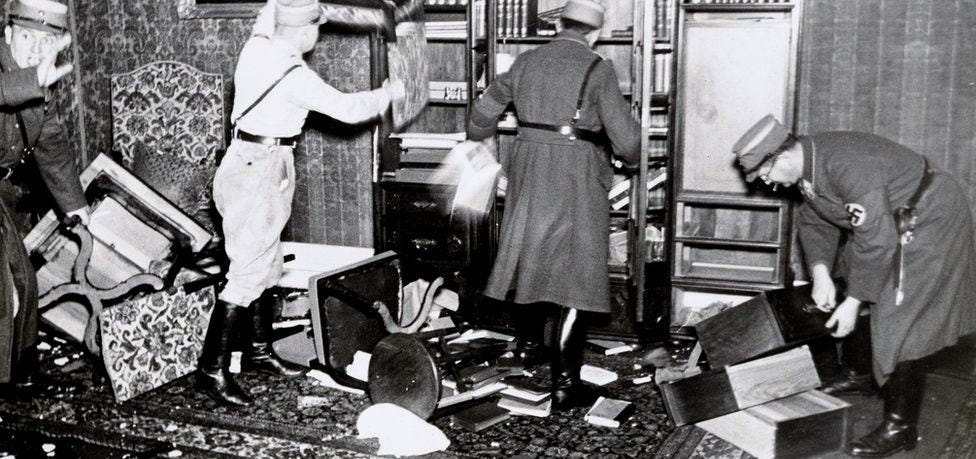 Kristallnacht: Pictures capture horrors of 1938 Nazi pogrom - BBC News