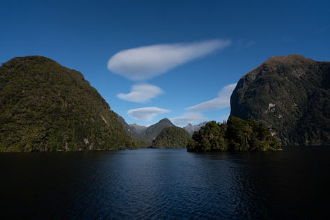 Assorted images of New Zealand's landscapes, from beaches to waterfalls to mountains and the milky way.