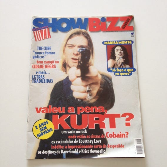 Revista Showbizz 128 Kurt Cobain Marisa Monte C286 | MercadoLivre