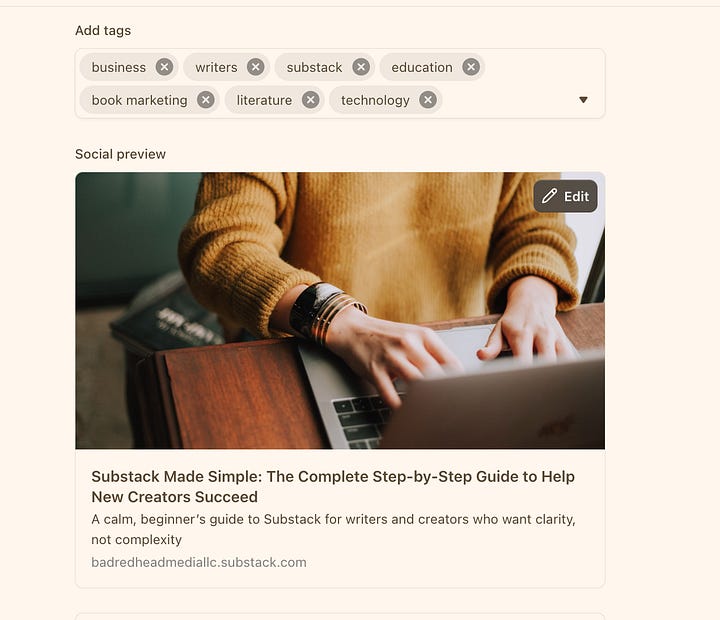 Substack tips from BadRedhead Media, LLC