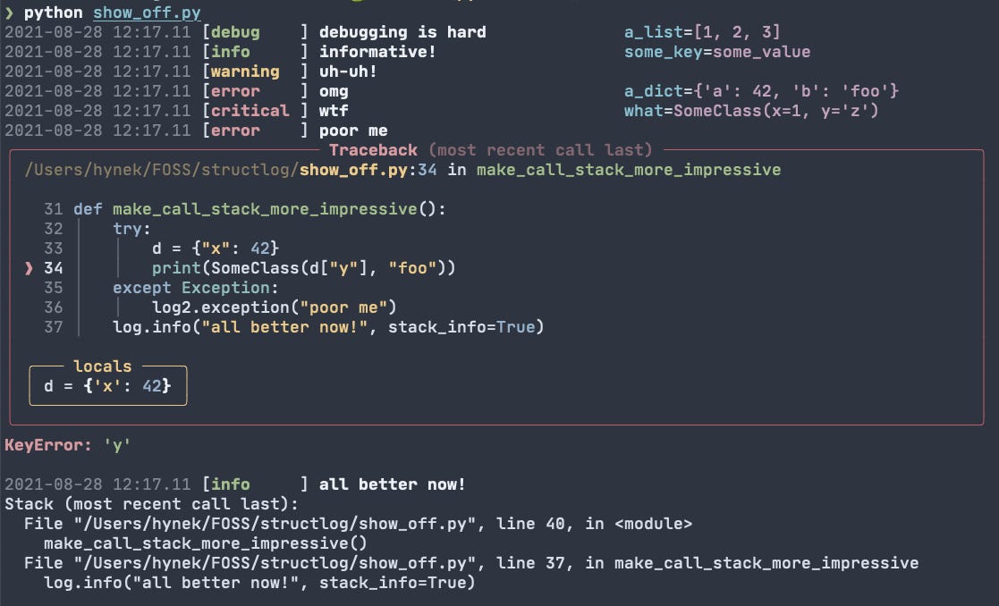 Development - structlog 22.1.0 documentation