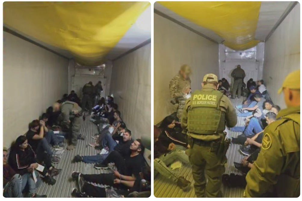 20 migrants who a cartel illegally smuggled into Texas were just arrested in the Rio Grande Valley Border Patrol Sector just South of Laredo. (US Border Patrol photos via NewsNation’s Ali Bradley) 20 migrants who a cartel illegally smuggled into Texas were just arrested in the Rio Grande Valley Border Patrol Sector just South of Laredo. (US Border Patrol photos via NewsNation’s Ali Bradley)