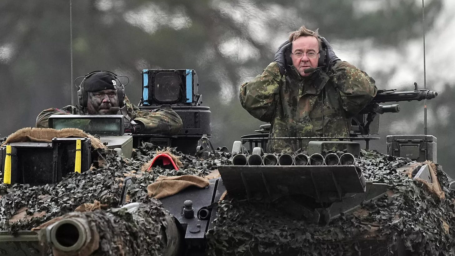 German Defense Minister Boris Pistorius on a Leopard tank - RIA Novosti, 1920, 04/25/2026