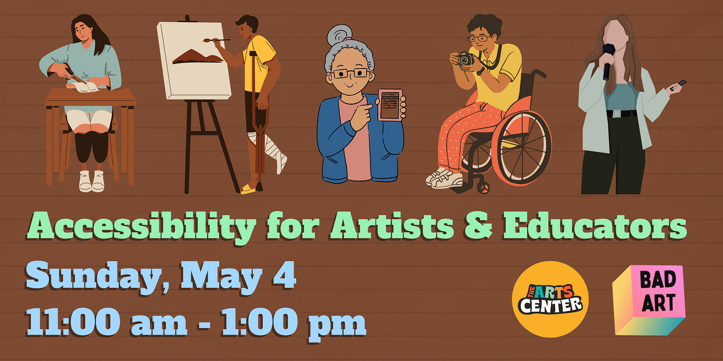 Promo image for Accessibility for Artists and Educators