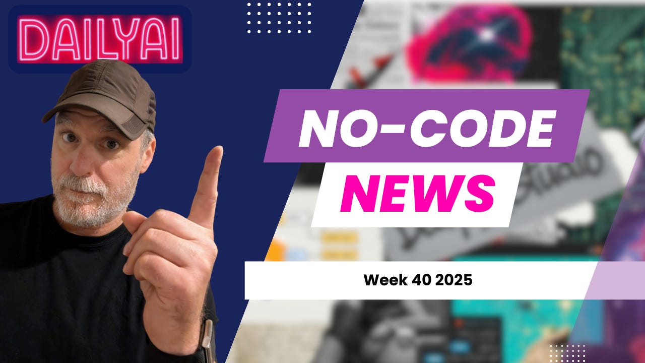 Preview image for WK 40 2025 Weekly Build: No-Code News
