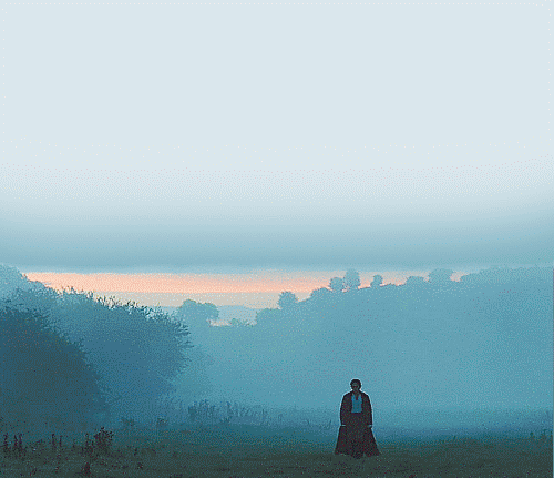 The big walking out of the mist scene in Pride & Prejudice had Matthew  following a red flag held by director Joe Wright and... –  @pemberley-state-of-mind on Tumblr