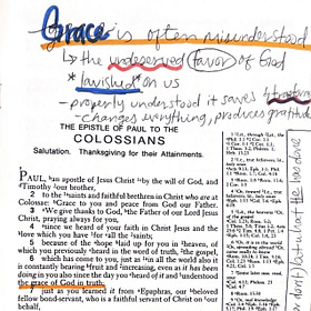 What I was reminded of at Sunday service about grace, perspective, and how it has nothing to do with me.