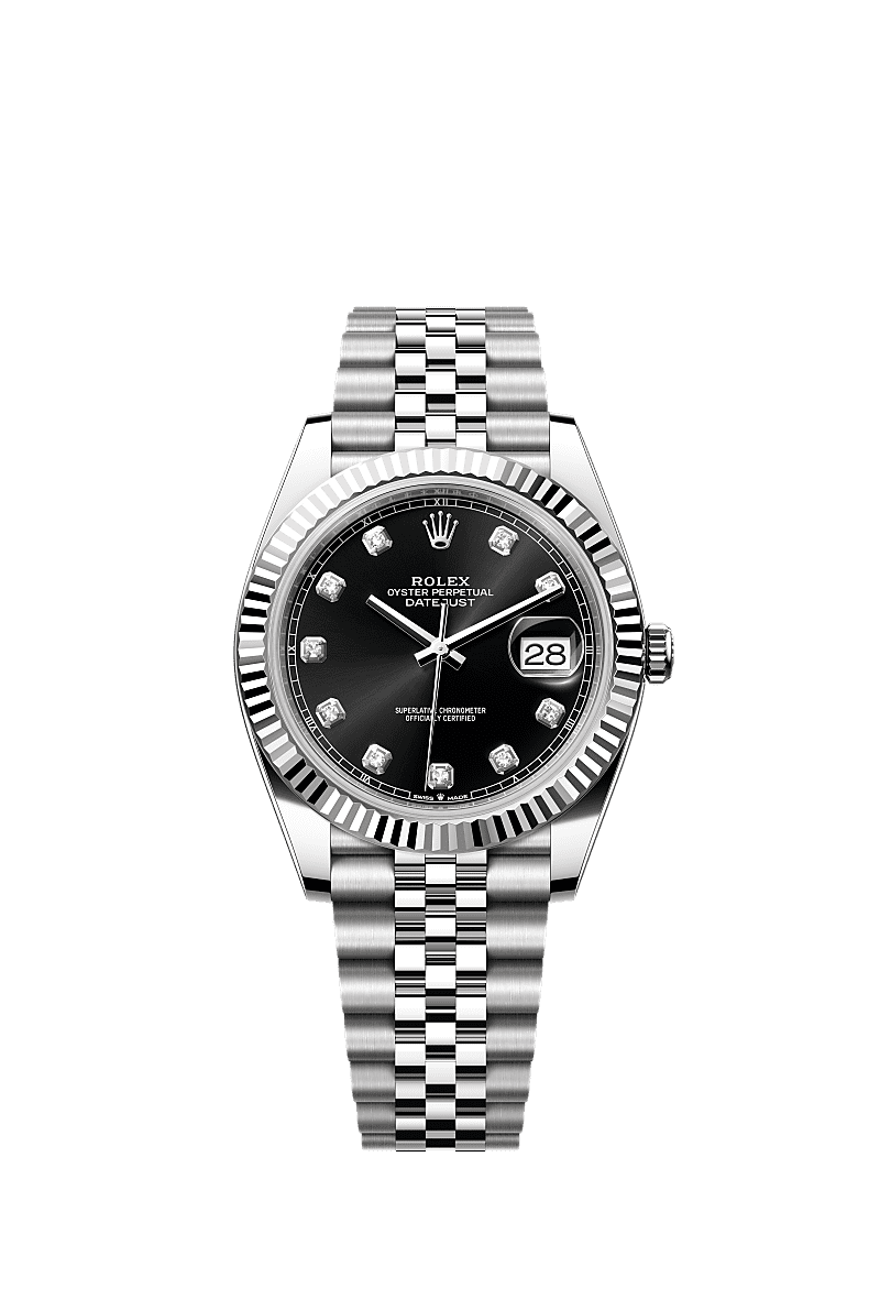 Relógio Rolex Datejust 41: aço Oystersteel e ouro branco – m126334-0012