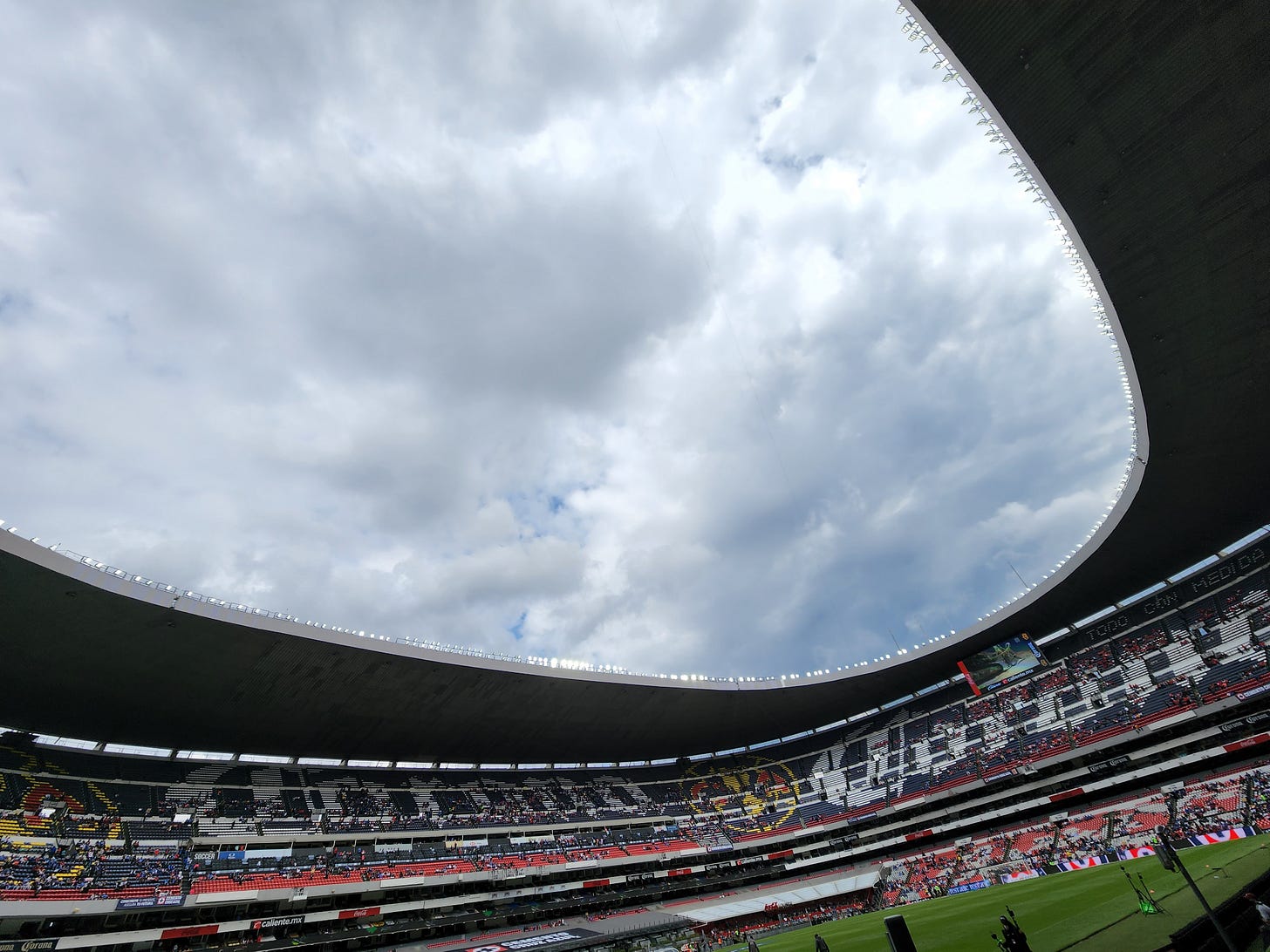 Clouds over Estadio Azteca, 2022