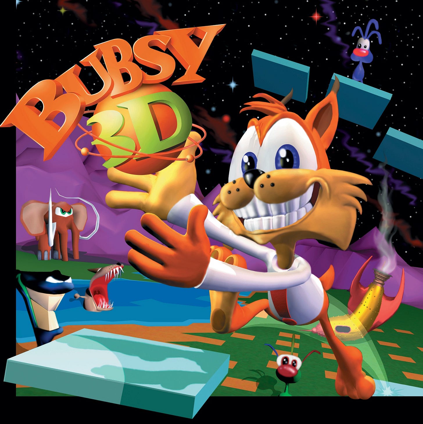 Accolade Bubsy 3D - Marketing Artwork | Video Game History Foundation