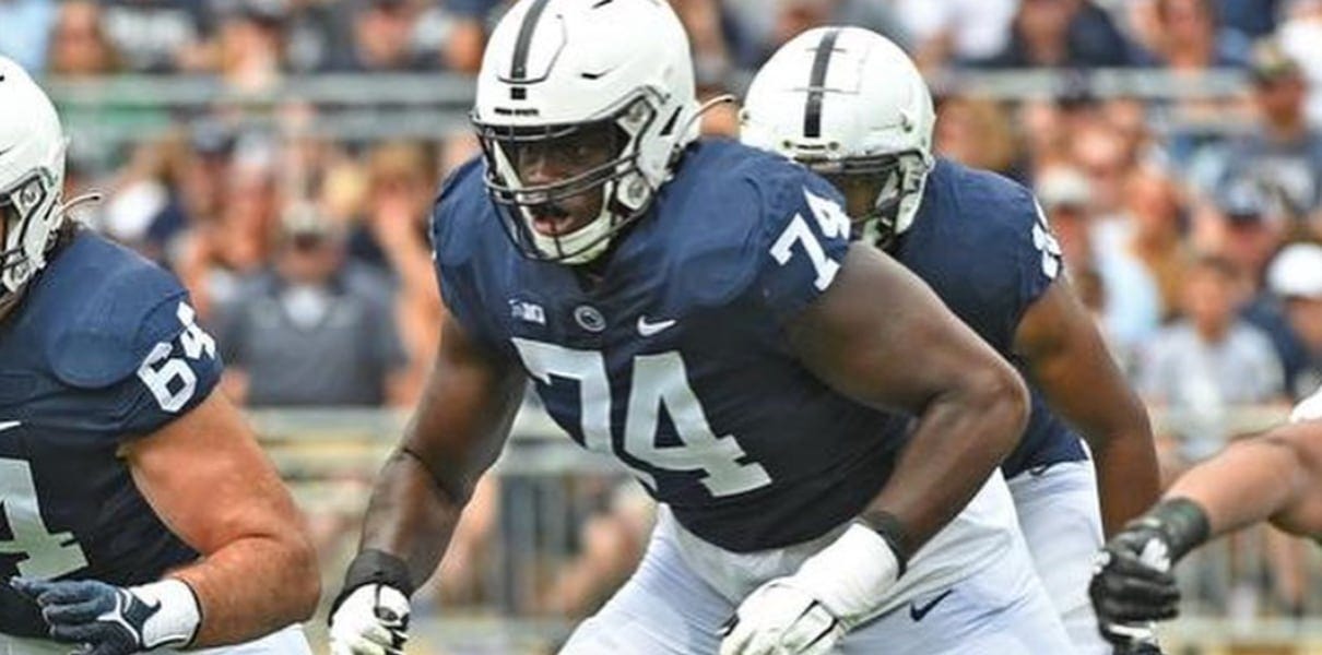 Top Offensive Line Prospect Olu Fashanu Turns Down the 2023 NFL Draft to  Return to Penn State - Bleacher Nation