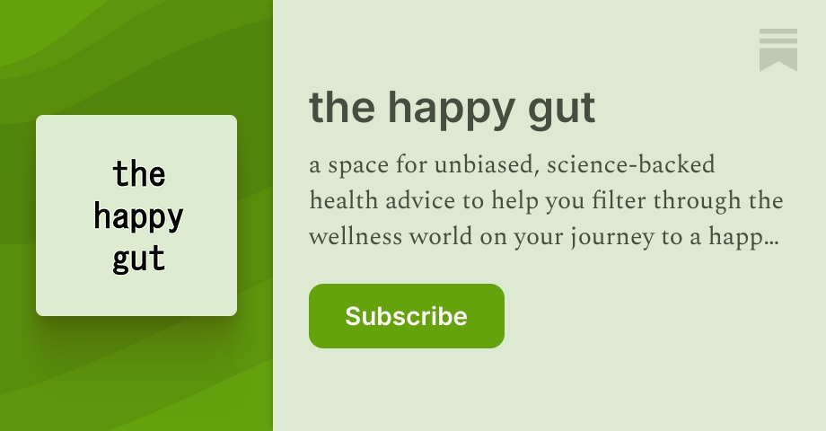 the happy gut | Substack