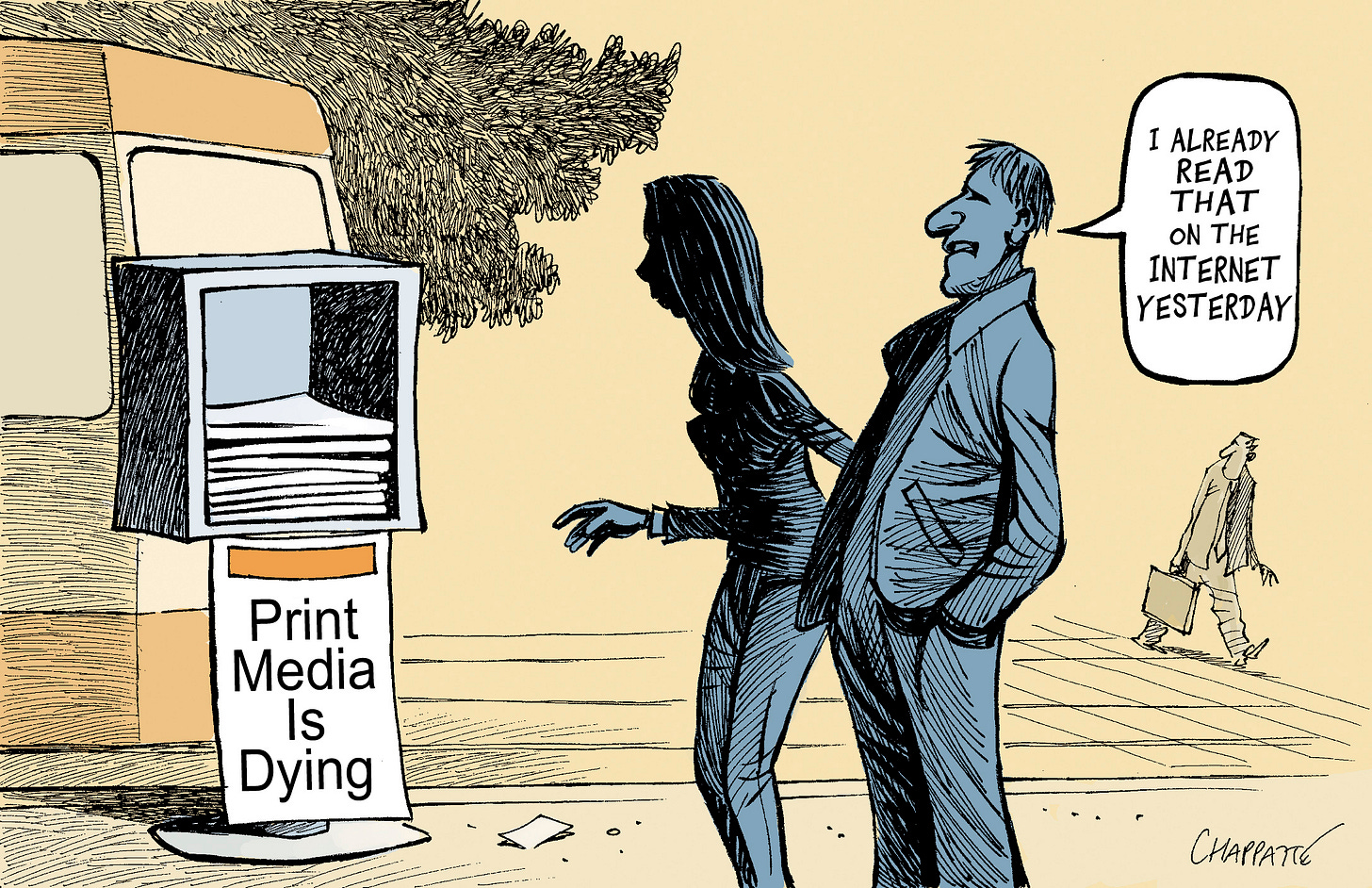 Newspapers Disappearing | Globecartoon - Political Cartoons - Patrick Chappatte Newspapers Disappearing | Globecartoon - Political Cartoons - Patrick Chappatte