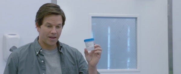 mark wahlberg holding semen sample for ted 2 movie images mark wahlberg holding semen sample for ted 2 movie images
