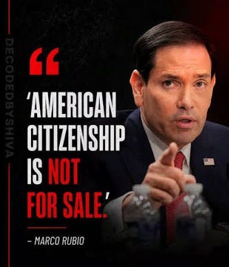 American #citizenship is not for #sale': #Rubio revokes 600+ visas in  birthright #tourism crackdown 🌍 Catch the day's latest news here ➠  http://ecoti.in/hUjTHb 🗞️