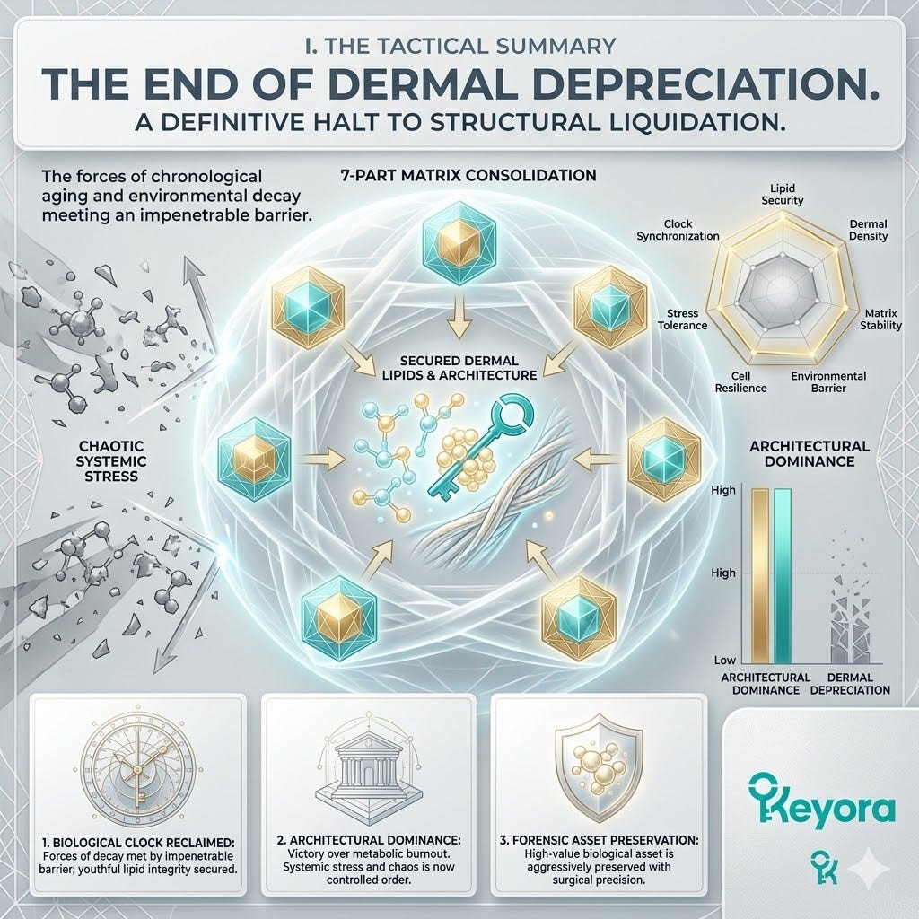 Systemic Regulator declaring the End Of Dermal Depreciation through the Architectural Dominance of the 7-part matrix consolidation. Systemic Regulator declaring the End Of Dermal Depreciation through the Architectural Dominance of the 7-part matrix consolidation.