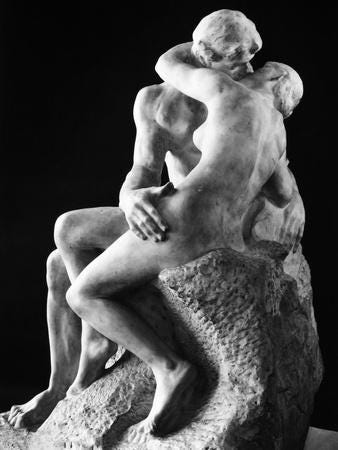 Rodin: The Kiss, 1886 by Auguste Rodin, 12 x 16 in