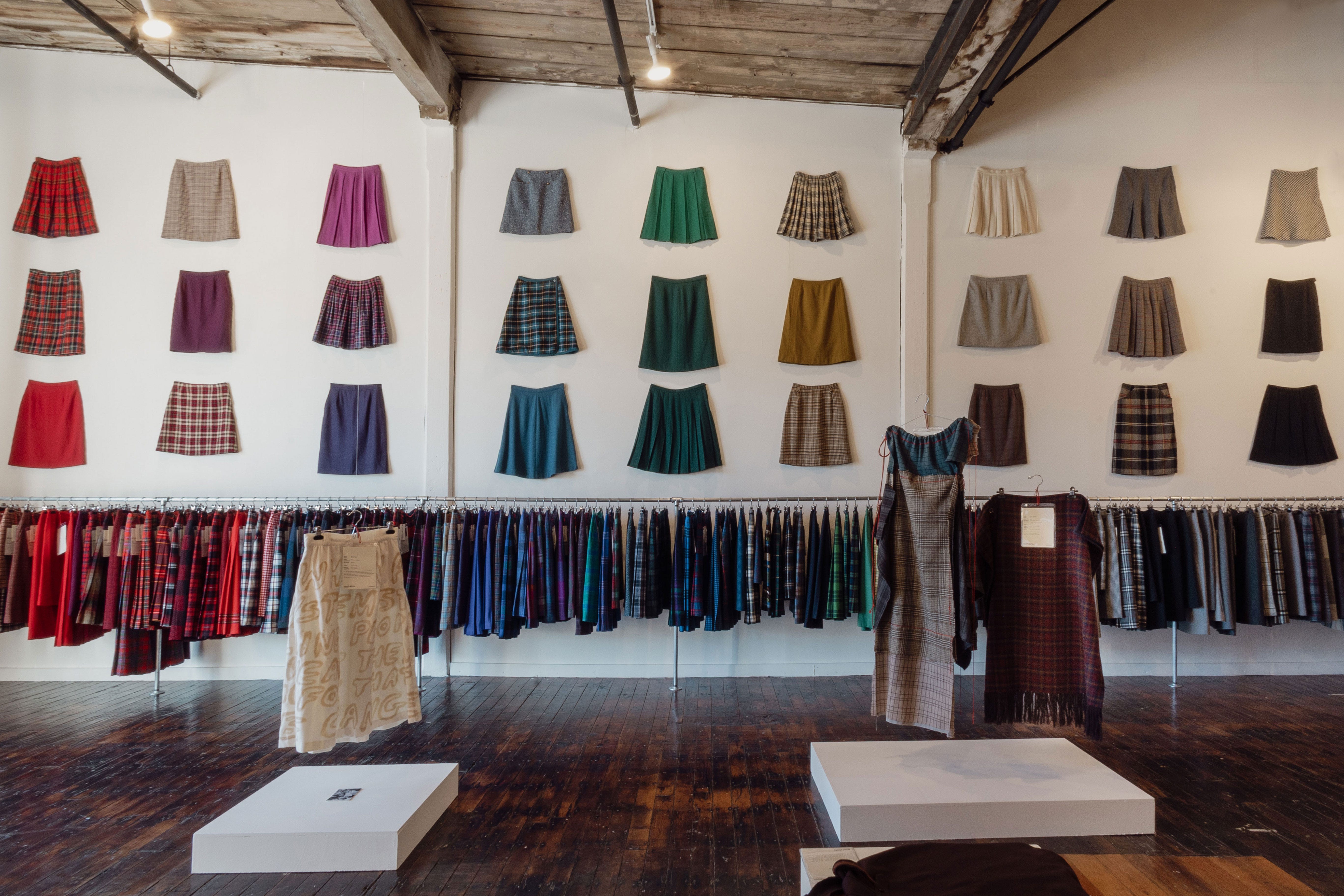 What do you do with your grandma's 632 wool skirts? Everything!