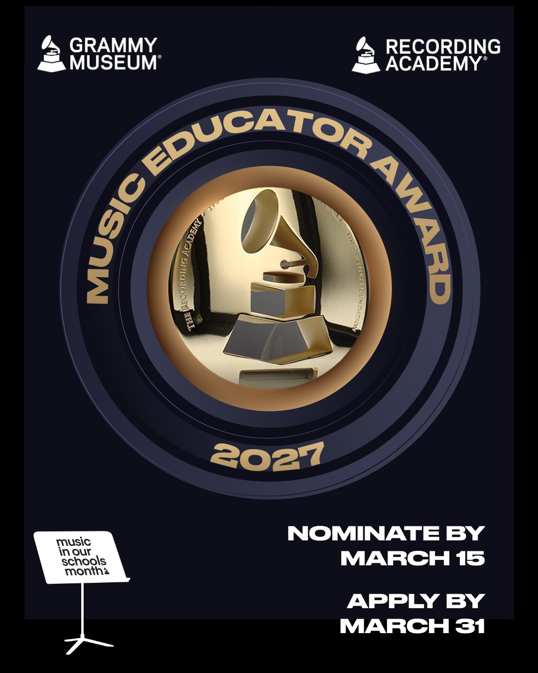 Preview image for Nominate a Teacher for the Grammy Music Educator Award