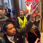 Justin Jones Burning The Confederate Flag In The TN State Capitol. That's It, That's The Post.