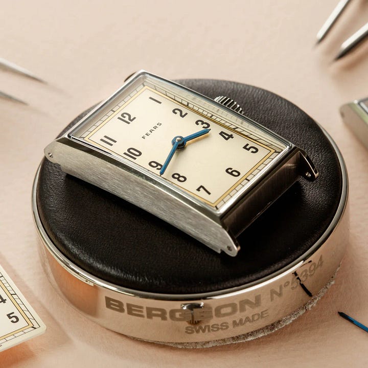 Nicholas Bowman-Scargill and Fears watches