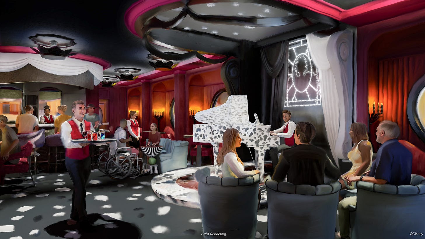 Rendering of Disney Destiny De Vils lounge