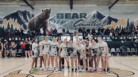 high school basketball gym tournament, spectators, crowd, players