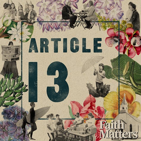 Article 13 - Faith Matters