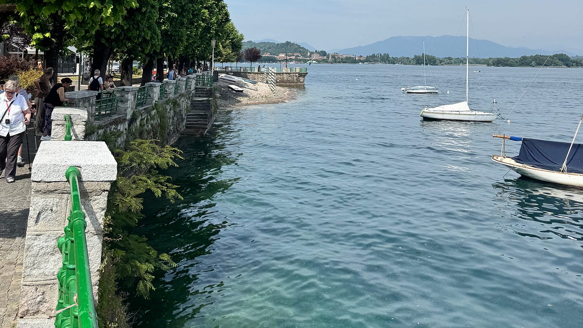 Closing tabs from Lake Maggiore in Italy